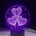 3D светильник I love you 