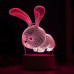 3D светильник зайчик 