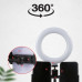 Кольцевая лампа для макияжа с 2 держателями для телефона Live Light Holder WS-868 