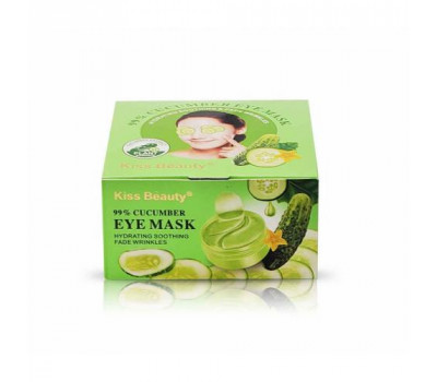 Гидрогелевые патчи для глаз Kiss Beauty Cucumber с экстрактом огурца 60 шт 