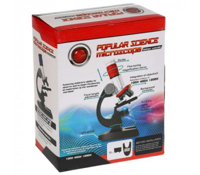 Микроскоп высокого разрешения Popular Science Microscope 1200х 