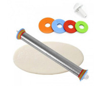 Скалка для теста с фиксатором толщины MaxxMalus "Rolling Pin", 8 предметов 