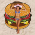 Пляжное покрывало Beach Towel Бургер 